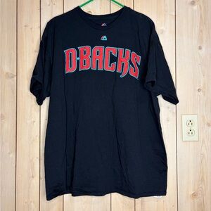 Majestic Black DiamondBacks Short Sleeve Graphic Tee